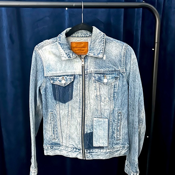 Lucky Brand Tomboy Denim Trucker Jacket - Picture 1 of 5